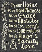 In our home sample with fonts by DJ Inkers