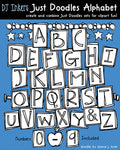 Black & white letter blocks to spell a smile and create something fun by DJ Inkers