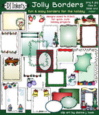 Jolly Holiday Borders Clip Art Download