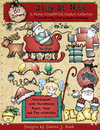 Chris-Moose Holiday Clip Art Collection -10 Download Bundle