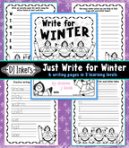 Just Write for Winter Printable Workbook Download