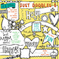 Fun black & white borders, doodles and clip art fun by DJ Inkers