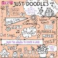 Just Doodles Black & White Clip Art Download Vol. 4