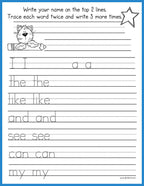 DJ Handwriting Font - Letter Tracing Download