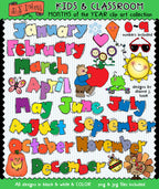 Kids and Classroom Clip Art Collection - 13 Download Bundle