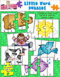 24 Little Word Puzzles for kids and learning sight words by DJ Inkers
