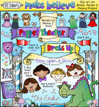 Puppets, Emotions & Make Believe Clip Art for Drama and Theater Kids by DJ Inkers