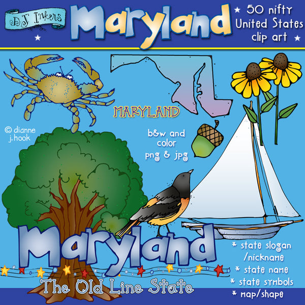 Maryland USA Clip Art Download