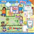 Whimsical clip art for Mother's Day, spring & graduation by DJ Inkers