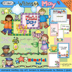 Whimsical clip art for Mother's Day, spring & graduation by DJ Inkers