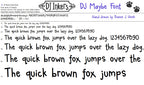 DJ Maybe Font Download