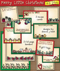 Merry Little Christmas Borders, Cards and Tags Download