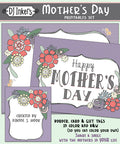 3 lovely printables for Mother's Day smiles including a card, gift tag and border by DJ Inkers