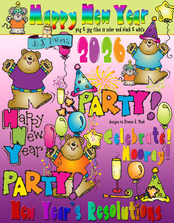 Happy New Year Clip Art Download