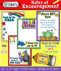Notes of Encouragement homework for parents and testing by DJ Inkers