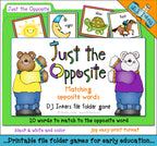 Teach kids about opposites with this fun file folder game by DJ Inkers