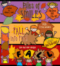 Kids and leaves clip art for fall and autumn crafting and classroom by DJ Inkers