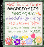 This bold rustic font was made with hand drawn lettering by DJ Inkers