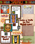Wild Safari clip art designs created by Alix Spears.