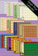 Simple Days Calendar Download - Vertical and Horizontal Formats