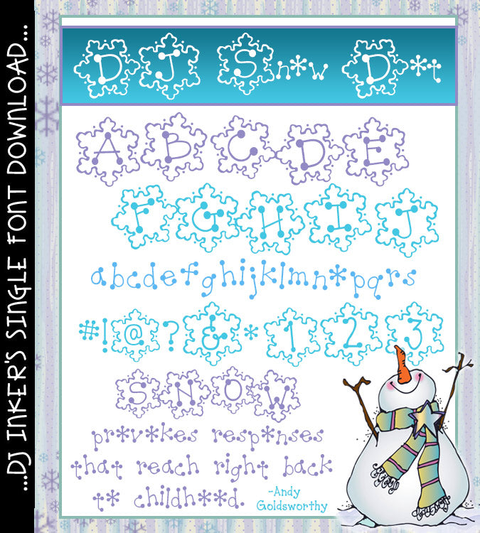 DJ Snow Dot Font Download