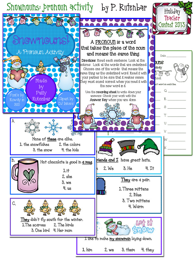 Snow Folks Winter Holiday Clip Art Download