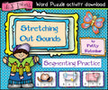 28 little word puzzles for kids learning to read by DJ Inkers