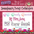DJ Sweetheart Fonts - Love & Heart Lettering Collection
