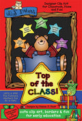 Top Of The Class - Pre-K School Teacher Clip Art for kids by DJ Inkers