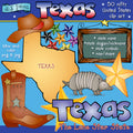 Texas clip art and Lone Star State symbols by DJ Inkers