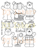 Weather Bears Fall Clip Art, Calendar & Seasonal Dress-Ups for Autumn