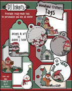 Woodland Critters Printable Gift Tags Download