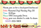 barbecue invitation made with summer clip art borders and fonts by DJ Inkers