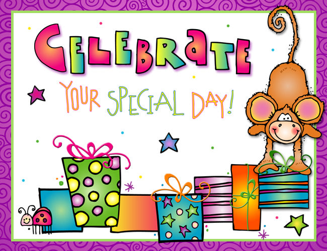 Monkey Birthday Party Clip Art Download