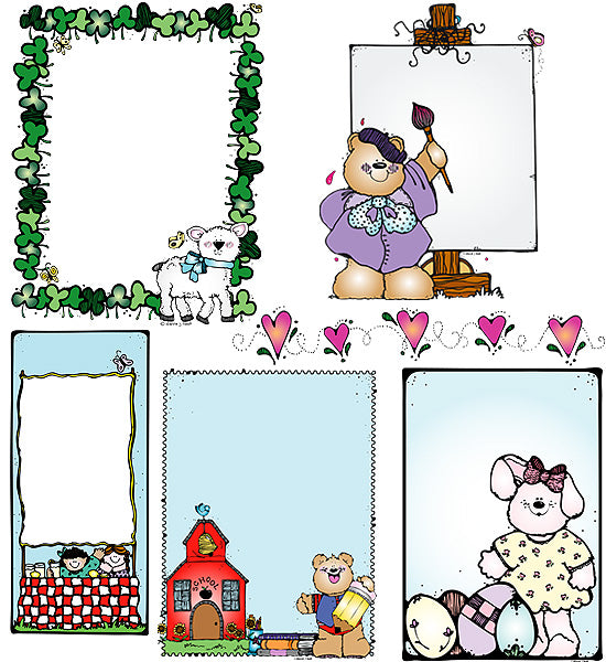 Borders Clip Art Collection: Borders, Banners & Frames