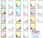 Bears All Year Borders clip art preview by DJ Inkers