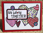 Heart Cards - Printable Black & White Valentines