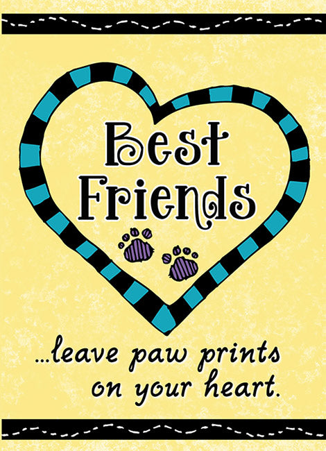 Best friend pet card with clip art and font by DJ Inkers