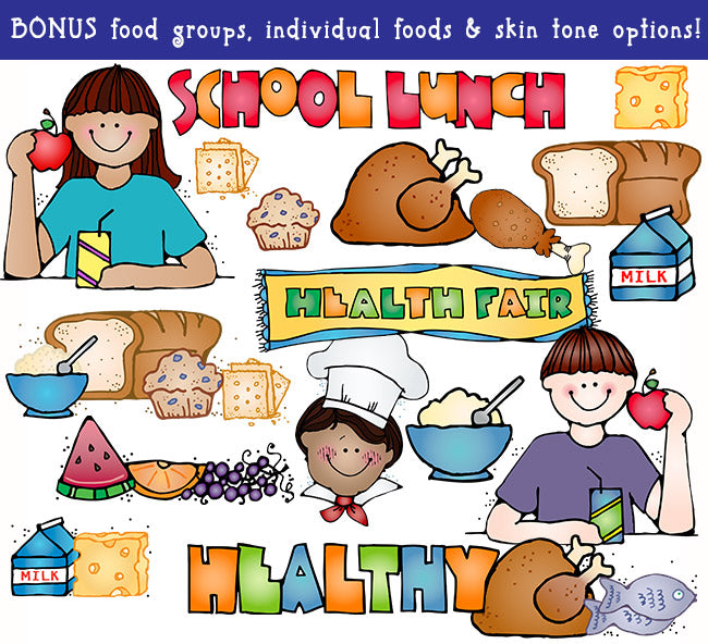 Eating Healthy Foods Clip Art Download
