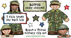 Brave and Proud Military Clip Art for the USA Download