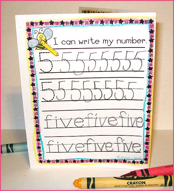 My Number Books Learning Printables