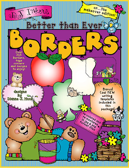 Borders Clip Art Collection: Borders, Banners & Frames