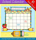 School Calendar Clip Art Download