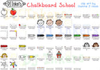 Chalk & Crayon School Clip Art Download