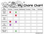 cute chore chart idea by DJ Inkers