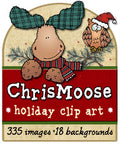 A cozy woodland holiday clip art collection by DJ Inkers