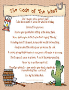 Code of the West with clip art and fonts by DJ Inkers
