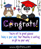 Kids Graduation Card and clip art by DJ Inkers