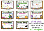 Halloween costume contest certificates by DJ Inkers