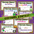 Printable costume award certificates for kids and Halloween fun by DJ Inkers